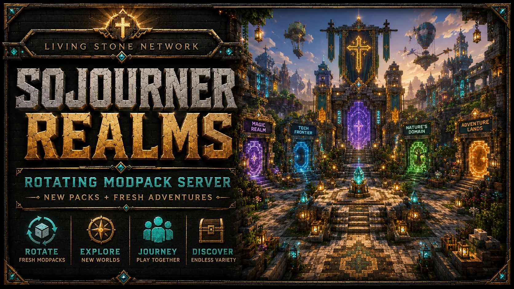 Sojourner Realms server card